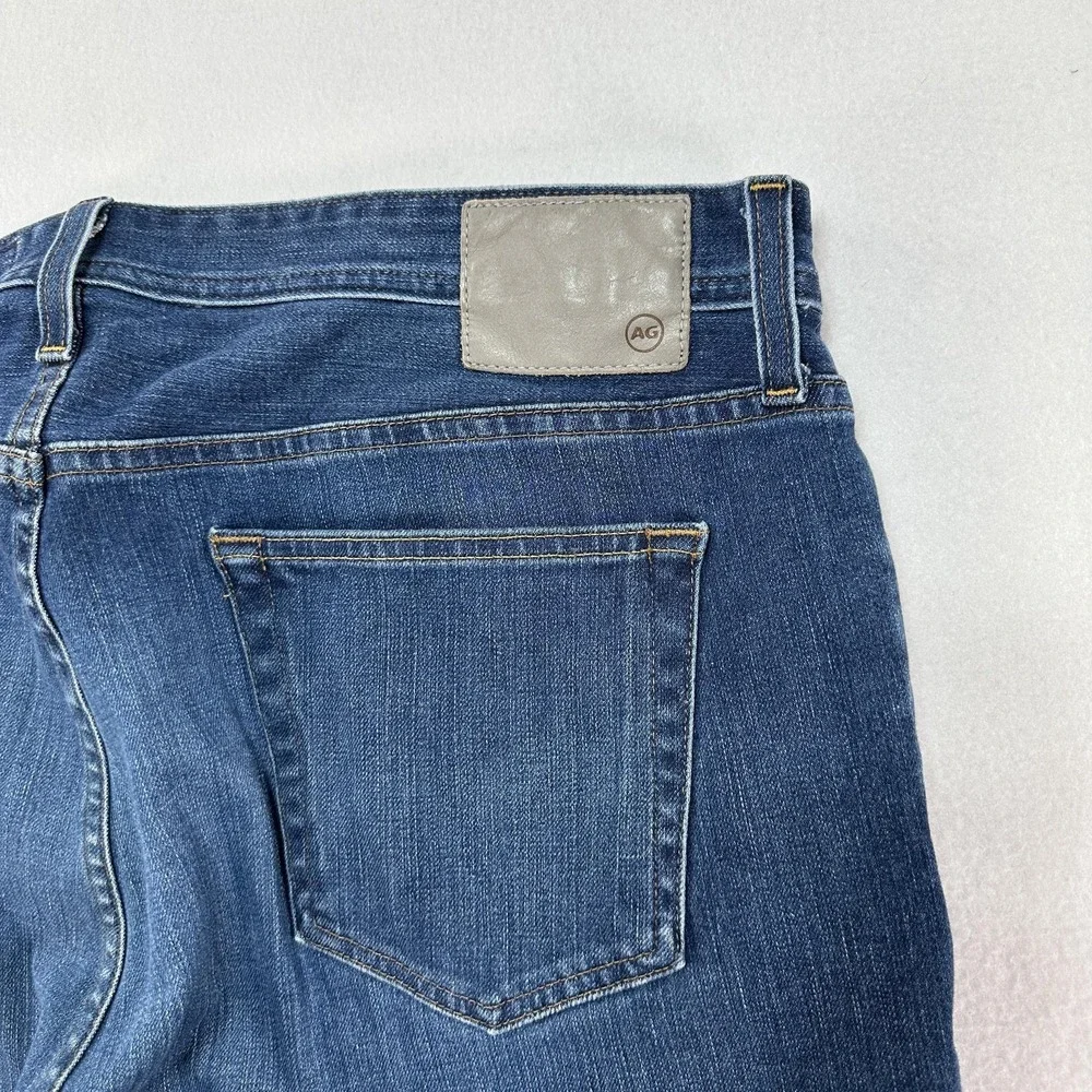 AG Adriano Goldschmied The Tellis Jeans Mens 40x32 Blue Slim Stretch Denim 360